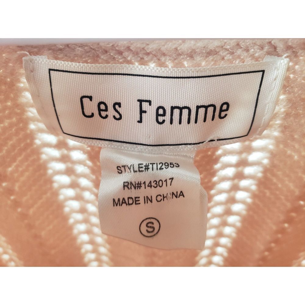 Ces Femme Colorful‎ Geometric Striped Oversized Knitted Sweater Loose Fit Sz S - Picture 3 of 9